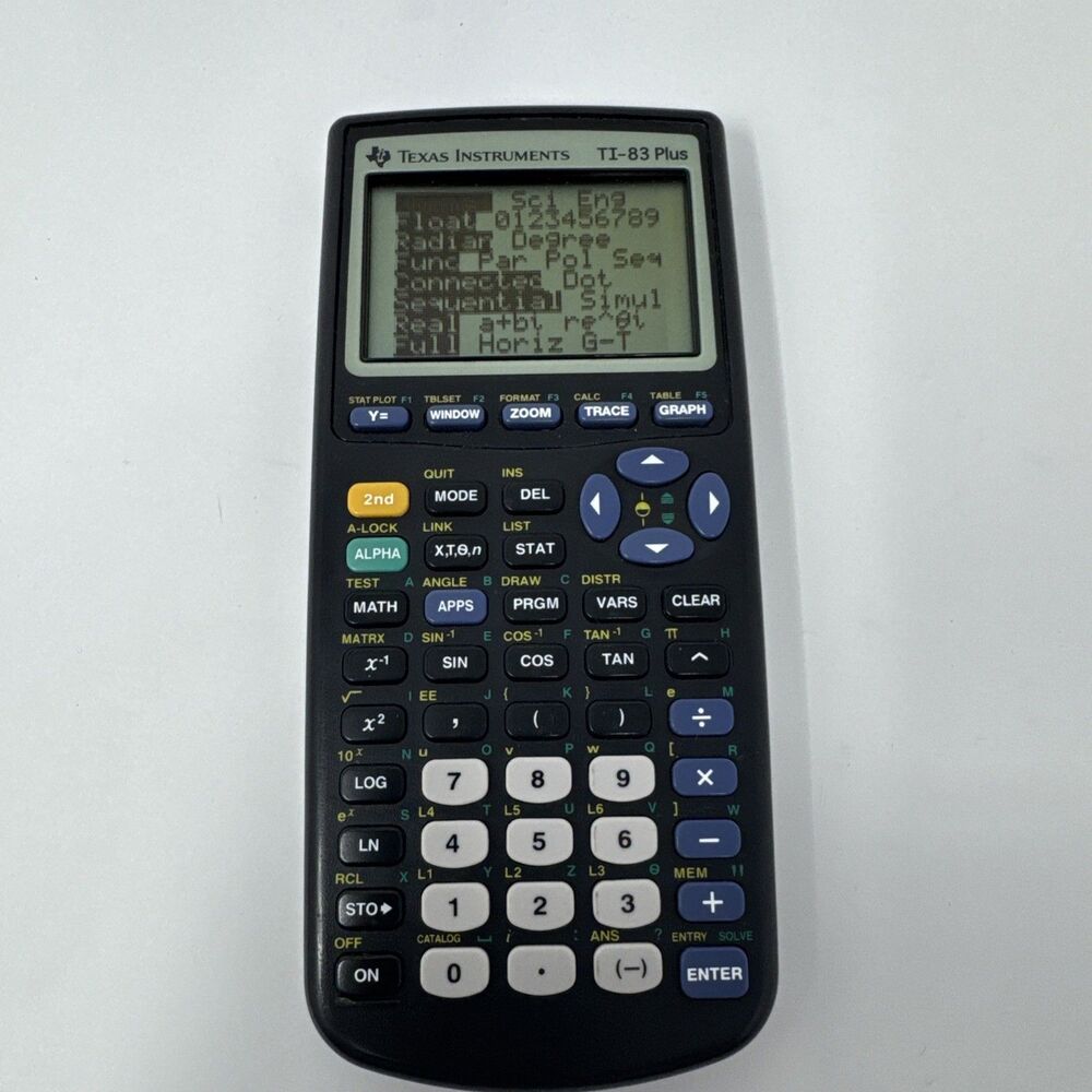 Texas Instruments TI-83 Plus Graphing Calculator Black Tested Good Condition. - Picture 3 of 5